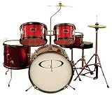 Musical Instruments : GP PERCUSSION GP55 CHILD SIZE 5-PIECE JUNIOR DRUM SET WITH THRONE, STICKS, CYMBALS & MORE