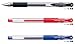 Uni-ball signo Rubber Grip & stick Retractable Ultra Micro Point Gel Pens -0.38mm-black.blue.red. 3 Ink Pens-value set