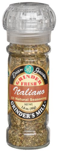 Dean Jacobs Italiano Seasoning, 1.6-Ounce Grinder Jars (Pack of 6) by Dean Jacobs