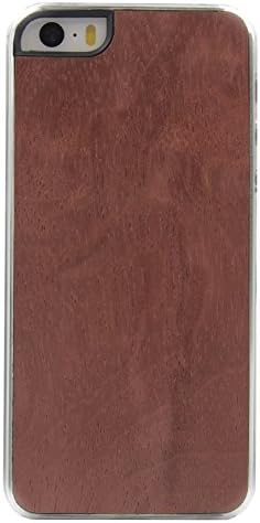 Slick MadeTM Real Wood Agate Color Clear Bumper Case for iPhone 5 5s (IW09)