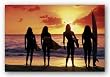 Surf Babes 36"x24" Art Print Poster