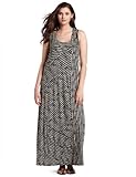 Calvin Klein Jeans Women's Plus-Size Striped Maxi Tank Dress, Phantom, 3X