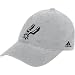adidas San Antonio Spurs Grey Basic Logo Flex Fit Slouch Hat