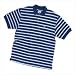 Dunlop Mens Stripe Polo Navy Small