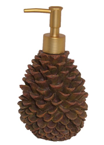 Bacova Guild Pine Ridge 3D Pine Cone Lotion Dispenser Image Bacova Guild Pine Ridge 3D Pine Cone Lotion Dispenser