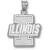 University of Il New Block I W/Illinois Pendant (Silver)