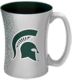NCAA Michigan State Spartans Mocha Mug, 14 oz., White