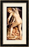 Cupid Carving a Bow, 1533/34 Framed Art Poster Print by Parmigianino , 19x31