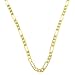 Essential 10 Karat Yellow Gold 3mm Figaro Unisex Chain 18 Inch