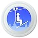 Skiing Ski Lift Symbol in Snow Novelty 9