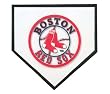 Boston Red Sox Home Plate Stepping Stone 12" Home Plate Stepping Stone-Boston Red Sox - MLB Baseball