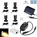 Xking Dimmable LED1.5W 12VDC Mini Spotlight Jewelry Showcase Display Lighting Fixture Black Shell Surface Mount with Online PWM Dimmer(Pack-4,Warm White 3000k)