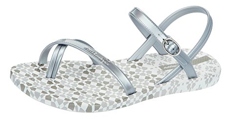 Ipanema Diamond III Womens Flip Flops / Sandals-Silver-8