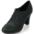 Elgante Damen Schn�rschuhe Pumps mit Trichterabsatz MQ1108