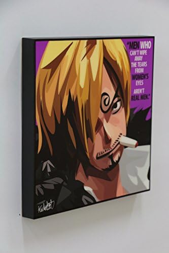 Sanji One piece quotes wall decor picture gifts portrait photo art decals framed cafe office home decorations Famous paintings on canvas poster prints artwork by keetatat