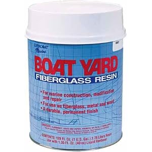 Click here to buy FIBRE GLASS-EVERCOAT 100527 BOAT YARD FIBERGLASS RESIN 1 Gal..
