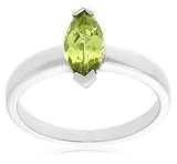 41bR%2BJ4oGOL. SL160  Sterling Silver Marquise Peridot Ring , Size 7