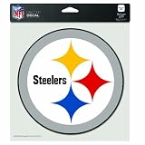 NFL Pittsburgh Steelers 8-by-8 Inch Diecut Colored Decal