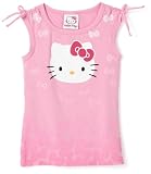 Hello Kitty Girls 2-6x Sleeveless Top W Ties,Doll Pink,4