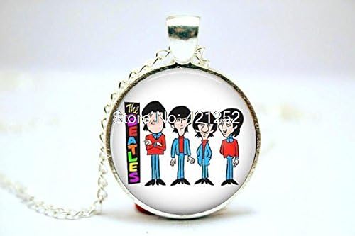 Pretty Lee 2015 Fashion The Beatles Necklace Glass Photo Cabochon Necklace Christmas gift