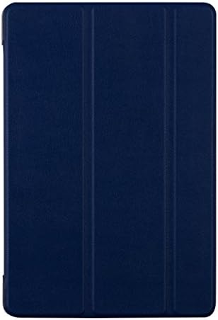 kwmobile® 3in1 set: Ultra Slim Smart Cover for HTC Google Nexus 9 in Navy blue with convenient stand function + Skin, crystal clear + Stylus, Black