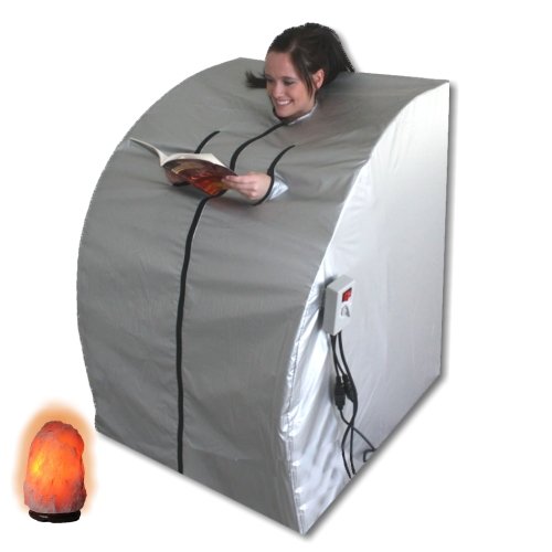 FIR-Real Portable Far Infrared Sauna X-LARGE with Himalayan Salt Lamp