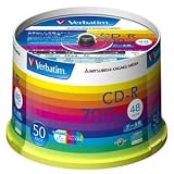 三菱化学メディア CD-R 700MB PCデータ用 48倍速対応 50枚スピンドルケース入り ワイド印刷可能 SR80SP50V1の画像