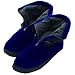 TAIGA Fleece Booties Deluxe Foot Warmers, Navy, Men's Medium