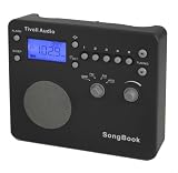 Tivoli Audio SongBook AM / FM Alarm Clock Travel Radio, Black