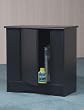 10/20 Gallon 2 Door Aquarium Stand in Black Finish By Mylex Furniture