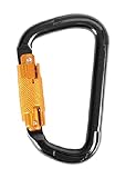 TRUSCO(トラスコ) スライドロック付カラビナ 線径10.5mmx110mm ブラック TKNSL1111BK