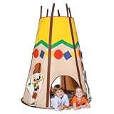 Bazoongi Kids Teepee Indoor Fabric Play Tent