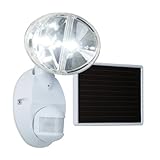 Cooper Lighting MSLED180W Motion Activated Solar Powered LED Floodlight. 180 Degrees up to 70-foot White