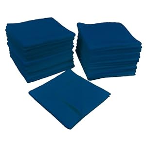 Eurow-Microfiber-16-x-16-in-300-GSM-Cleaning-Towels-25-Pack-Blue-