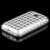 Clear Argyle Candy Skin Case for LG Optimus M (MS690)