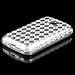 Clear Argyle Candy Skin Case for LG Optimus M (MS690) thumb