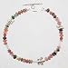 Pink Tourmaline, Aquamarine and Hills Tribe Silver Beaded Bracelet, 7 1/2" Length, #9548