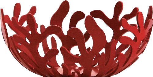 Alessi ESI21 R Teelichthalter aus Edelstahl, epoxidharzlackiert, rot Preisvergleich