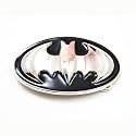 Silver and Black Batman Belt Buckle