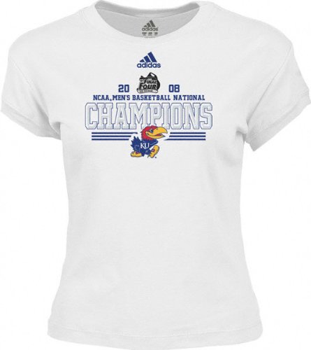 Buy Kansas Jayhawks 2008 National Basketball Champions Ladies Point Guard Too Tee