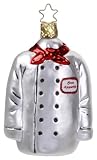 Inge-glas 68241-1 Kochjacke, 10.5 cm, Glasornament, mundgeblasen und handbemalt