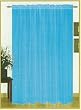 2 Sheer Voile Curtains 58X84'' In Aqua Blue