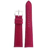 Watchband Genuine Lizard Fuchsia 14mm