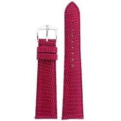 Watchband Genuine Lizard Fuchsia 20mm