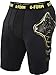 G-Form Pro-G Board & Ski Impact Protection Compression Shorts (Black/Yellow, Large)