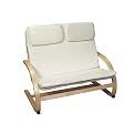 Kid's Bentwood Cushioned Bench- Natural