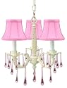 Cottage Chic Hand Distressed White Mini-Chandelier Fredrick Ramond (FR41800WTP)