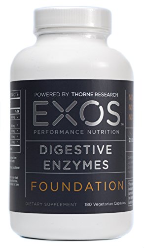 EXOS Performance Nutrition - Digestive Enzymes - Aids in Nutrient Absorption - 180 Capsules EXOS Performance Nutrition - Digestive Enzymes - Aids in Nutrient Absorption - 180 Capsules