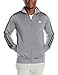 adidas Men's Essential Tricot Jacket, Grey/Black, Medium