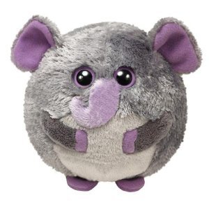 TY 7138025-Thunder Ball-Elefant Beanie Ballz, &Oslash; 12 cm, violett